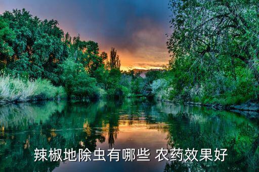  辣椒地除蟲有哪些 農藥效果好