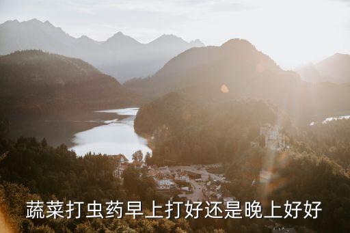 蔬菜打蟲藥早上打好還是晚上好好