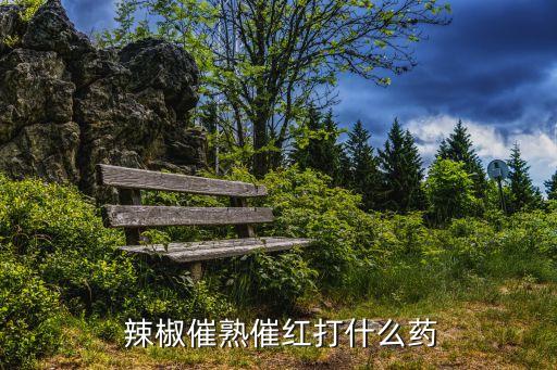  辣椒催熟催紅打什么藥