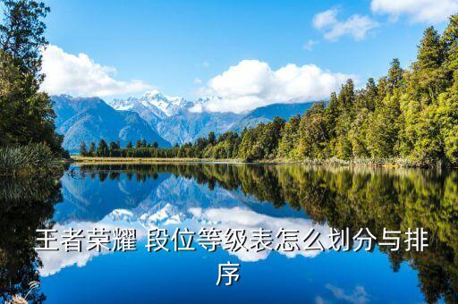  王者榮耀 段位等級(jí)表怎么劃分與排序