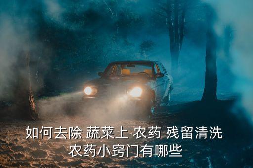 蔬菜里的農藥殘留用什么檢測,洗蔬菜用什么去農藥殘留