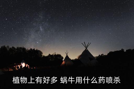 植物上有好多 蝸牛用什么藥噴殺