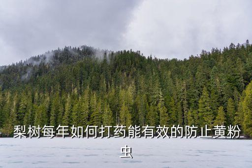  梨樹每年如何打藥能有效的防止黃粉蟲