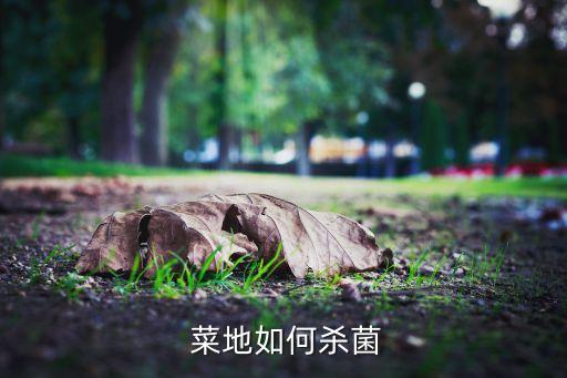  菜地如何殺菌