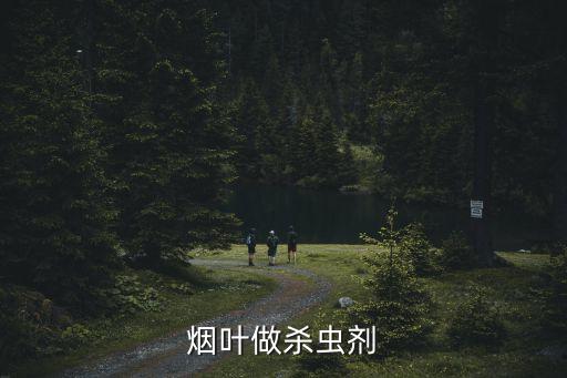 煙葉做殺蟲劑