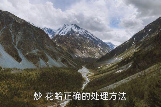炒 花蛤正確的處理方法
