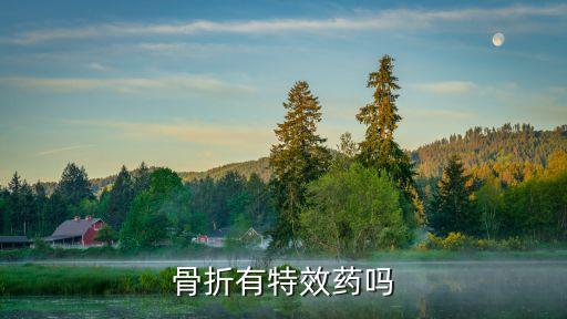 骨折有特效藥嗎