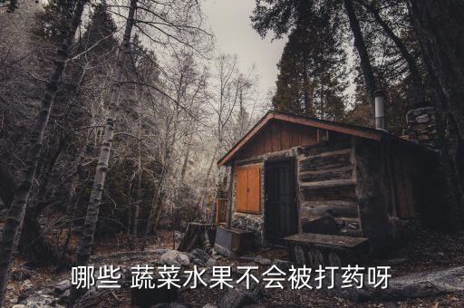 哪些 蔬菜水果不會被打藥呀