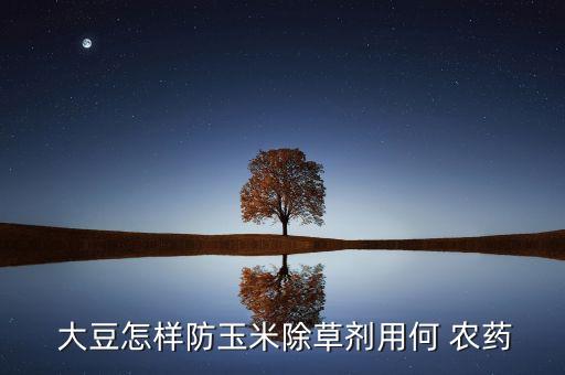  大豆怎樣防玉米除草劑用何 農藥