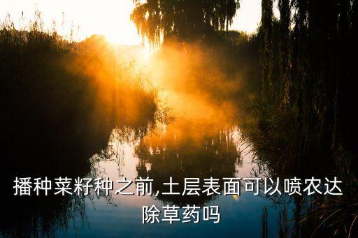 播種菜籽種之前,土層表面可以噴農(nóng)達(dá) 除草藥嗎