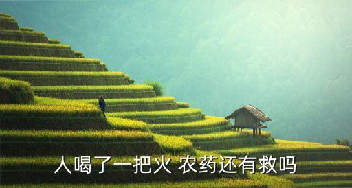 人喝了一把火 農藥還有救嗎