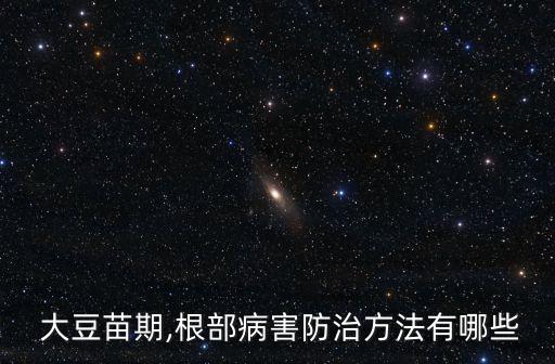  大豆苗期,根部病害防治方法有哪些