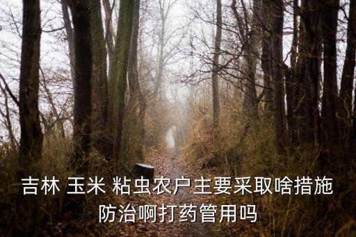 玉米粘蟲用什么農藥治