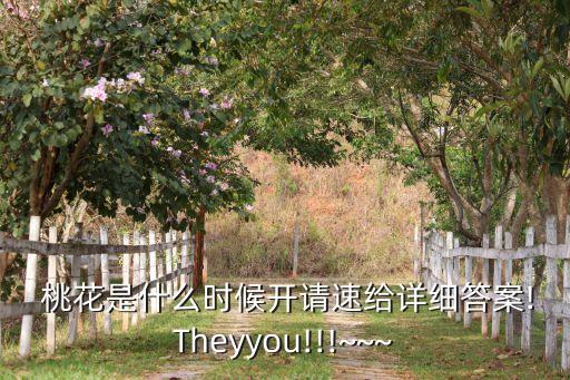 桃花開時噴什么農藥