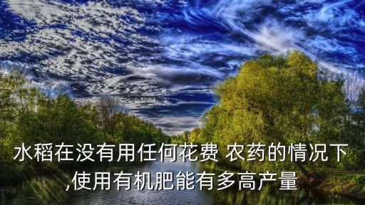無農(nóng)藥化肥有什么好處,使用農(nóng)藥化肥的好處