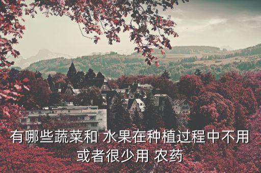 現在什么水果不打農藥的,現在產什么水果
