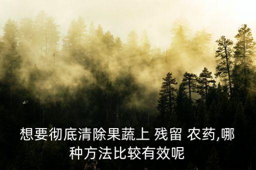 豆角用什么去農藥殘留最快