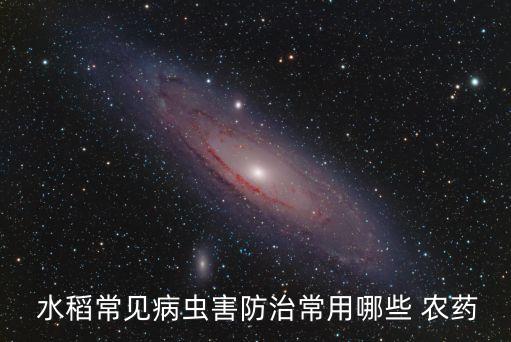  水稻常見病蟲害防治常用哪些 農(nóng)藥