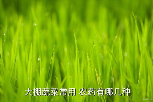  大棚蔬菜常用 農(nóng)藥有哪幾種