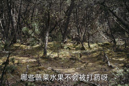 哪些蔬菜水果不會被打藥呀