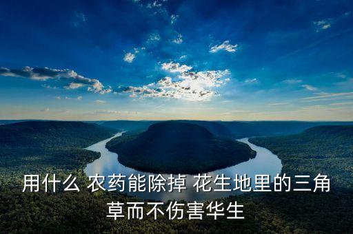 種植花生打什么農藥,種花生用什么農藥