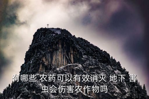有哪些 農(nóng)藥可以有效消滅 地下 害蟲會傷害農(nóng)作物嗎
