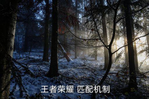  王者榮耀 匹配機制