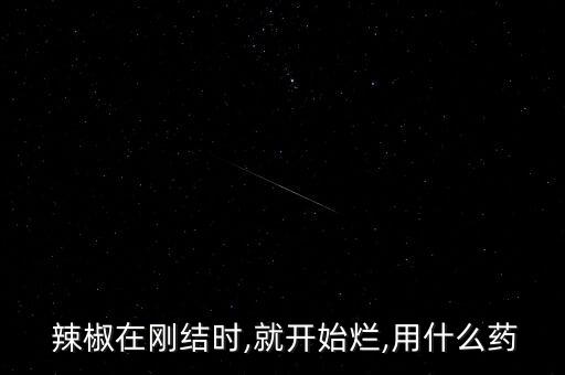 爛辣椒用什么農(nóng)藥好使,打辣椒農(nóng)藥什么時間打效果好