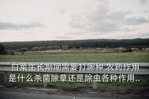  白菜生長期間需要打哪種 農(nóng)藥作用是什么殺菌除草還是除蟲各種作用...