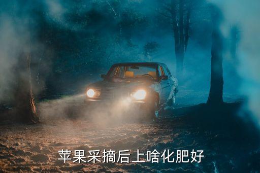  蘋果采摘后上啥化肥好