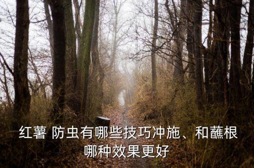 紅薯打什么農藥防蟲防草,紅薯防蟲用什么藥