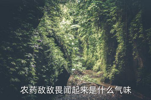  農(nóng)藥敵敵畏聞起來是什么氣味