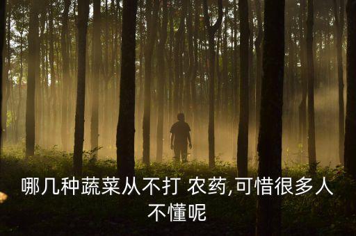 哪幾種蔬菜從不打 農(nóng)藥,可惜很多人不懂呢