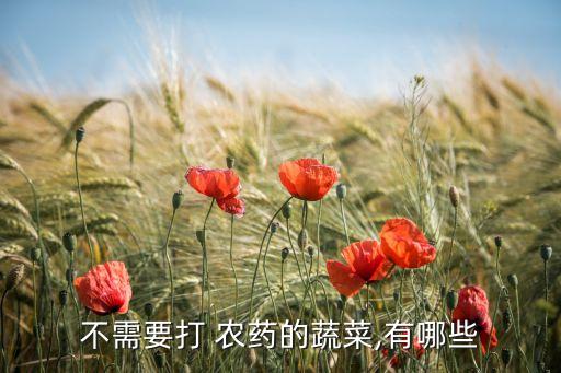 不用農藥種什么菜,菜上面的蟲子不用農藥怎么辦