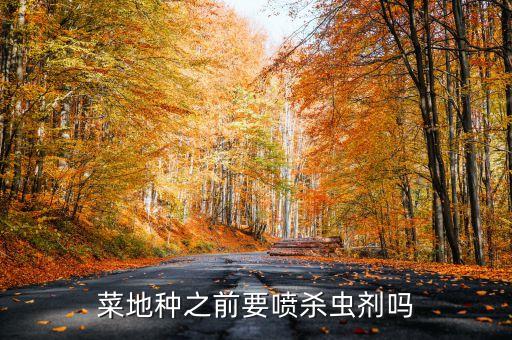 菜地種之前要噴殺蟲劑嗎