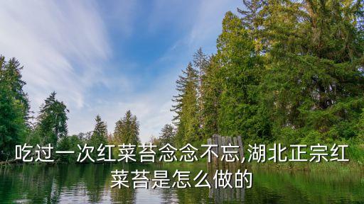 吃過一次紅菜苔念念不忘,湖北正宗紅菜苔是怎么做的