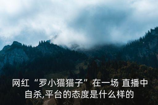  網紅“羅小貓貓子”在一場 直播中自殺,平臺的態(tài)度是什么樣的