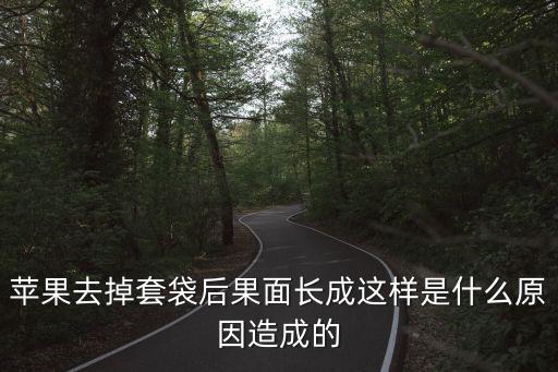 蘋果去掉套袋后果面長成這樣是什么原因造成的