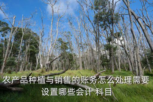 農(nóng)產(chǎn)品種植與銷售的賬務(wù)怎么處理需要設(shè)置哪些會計 科目