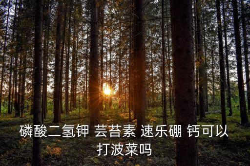 蕓苔素配什么農藥