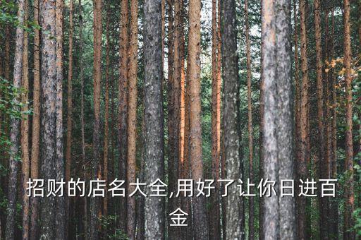  招財?shù)牡昝笕?用好了讓你日進百金