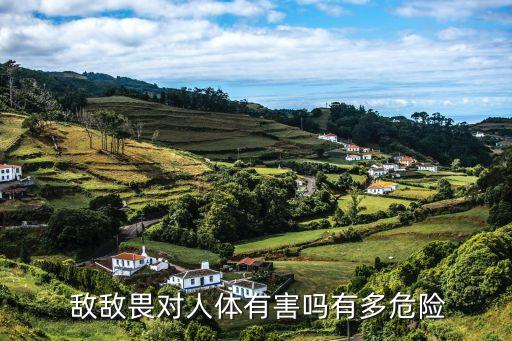  敵敵畏對人體有害嗎有多危險