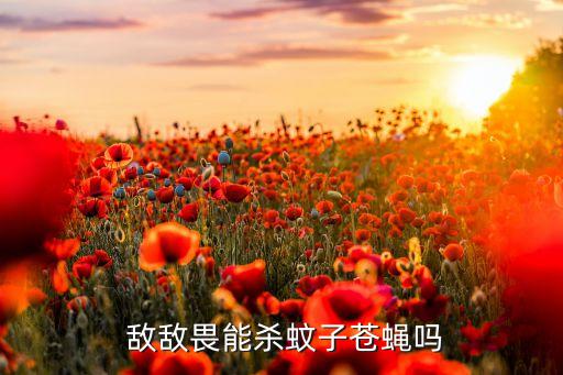 敵敵畏能殺蚊子蒼蠅嗎