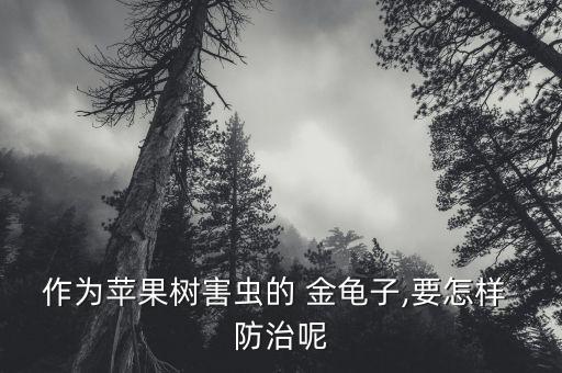 作為蘋果樹害蟲的 金龜子,要怎樣 防治呢
