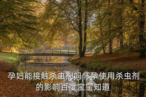  孕婦能接觸殺蟲劑嗎懷孕使用殺蟲劑的影響百度寶寶知道