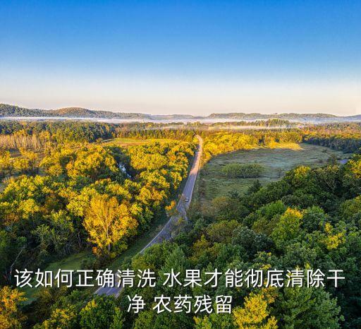 該如何正確清洗 水果才能徹底清除干凈 農藥殘留