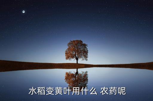  水稻變黃葉用什么 農藥呢