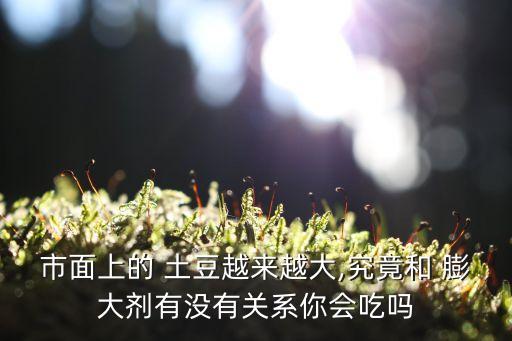 市面上的 土豆越來(lái)越大,究竟和 膨大劑有沒(méi)有關(guān)系你會(huì)吃嗎
