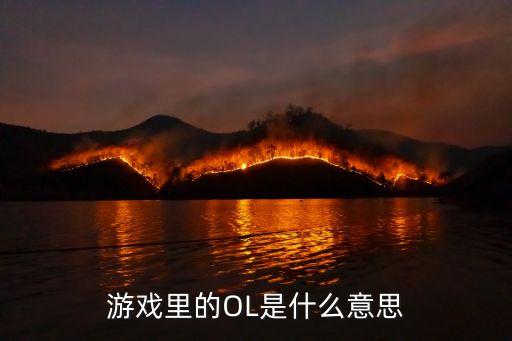 游戲里的OL是什么意思