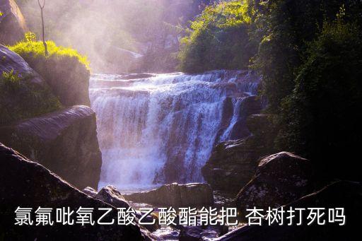 氯氟吡氧乙酸乙酸酯能把 杏樹(shù)打死嗎